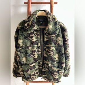 Forever 21 Camo Teddy Jacket